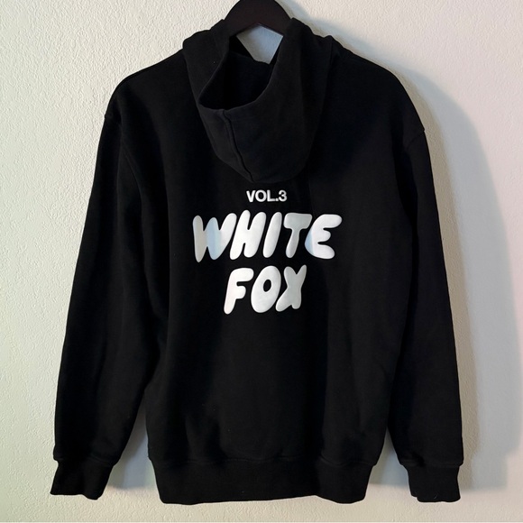 WHITE FOX 3 Offstage Hoodie Black Monochrome Size Small Medium - Picture 3 of 6